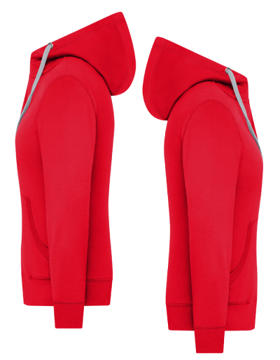 Preview: JAMES&NICHOLSON Ladies Hoodiejacke LIFESTYLE (S - XXL)