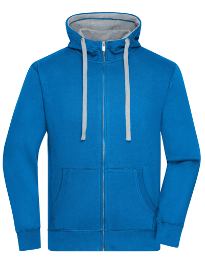 Preview: JAMES&NICHOLSON Mens Hoodiejacke LIFESTYLE (S - 3XL)