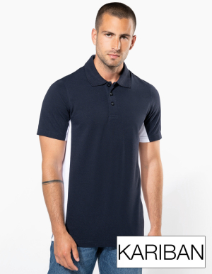 KARIBAN Mens Poloshirt "FLAG" (S - 3XL)