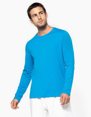 KARIBAN Mens T-Shirt Langarm "RUNDHALS" (S - 4XL)