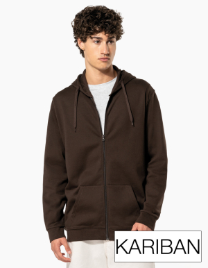 KARIBAN Mens Kapuzensweatjacke (XS - 4XL)