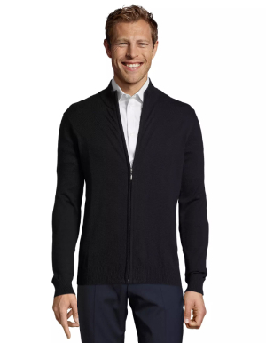 1/2 PREIS: SOL'S Mens Strickjacke GORDON (Navy/XL)