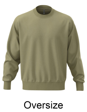 Next Level Apparel Mens Sweatshirt OVERSIZE (3XL)