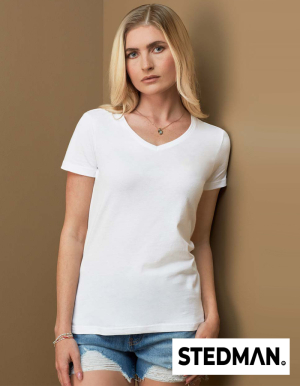 STEDMAN Ladies V-Neck T-Shirt CLASSIC (S - XXL)