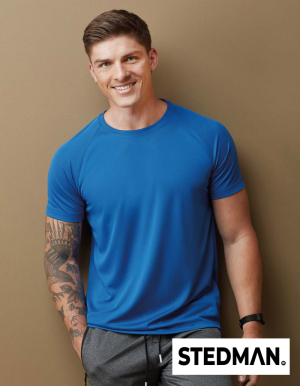 STEDMAN Mens Sport-Shirt MESH RAGLAN (S - 3XL)