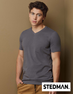 STEDMAN Mens V-Neck T-Shirt CLIVE (S - XXL)