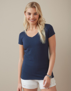 STEDMAN Ladies V-Neck T-Shirt CLAIRE (S - XL)