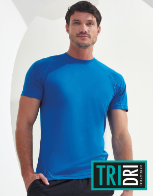 TRIDRI Mens T-Shirt mit Paneel-Design (S - 3XL)