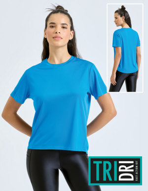 TRIDRI Ladies T-Shirt aus recyceltem Material ION-CHARGE EASY FIT (XS - XL)