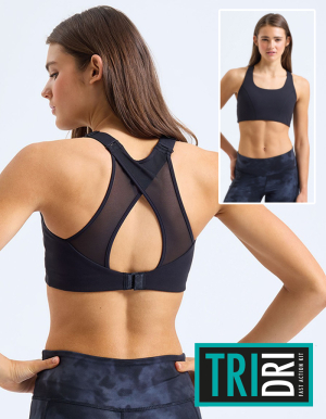 TRIDRI Ladies recycelter, hochbelastender Sport-BH (XS - XXL)