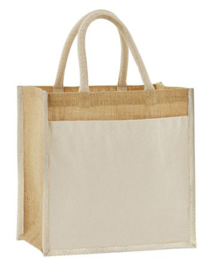 WESTFORD MILL Jute Shopper mit Baumwolle (30 x 30 x 19 cm)