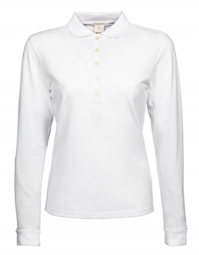 TeeJays Ladies Langarm-Poloshirt STRETCH
