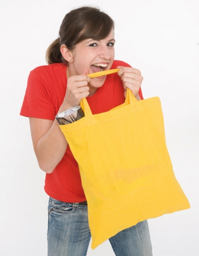 Baumwolltasche mit kurzem Henkel