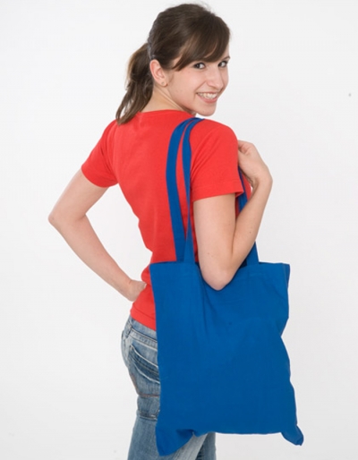 Baumwolltasche mit langem Henkel