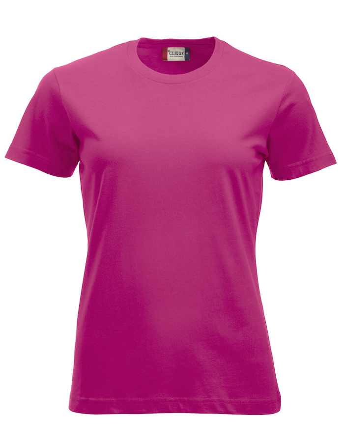 T-shirt Donna Clique New Classic-T – Maglietta Mezza Manica In Cotone Jersey – Colore Bianco Taglia S
