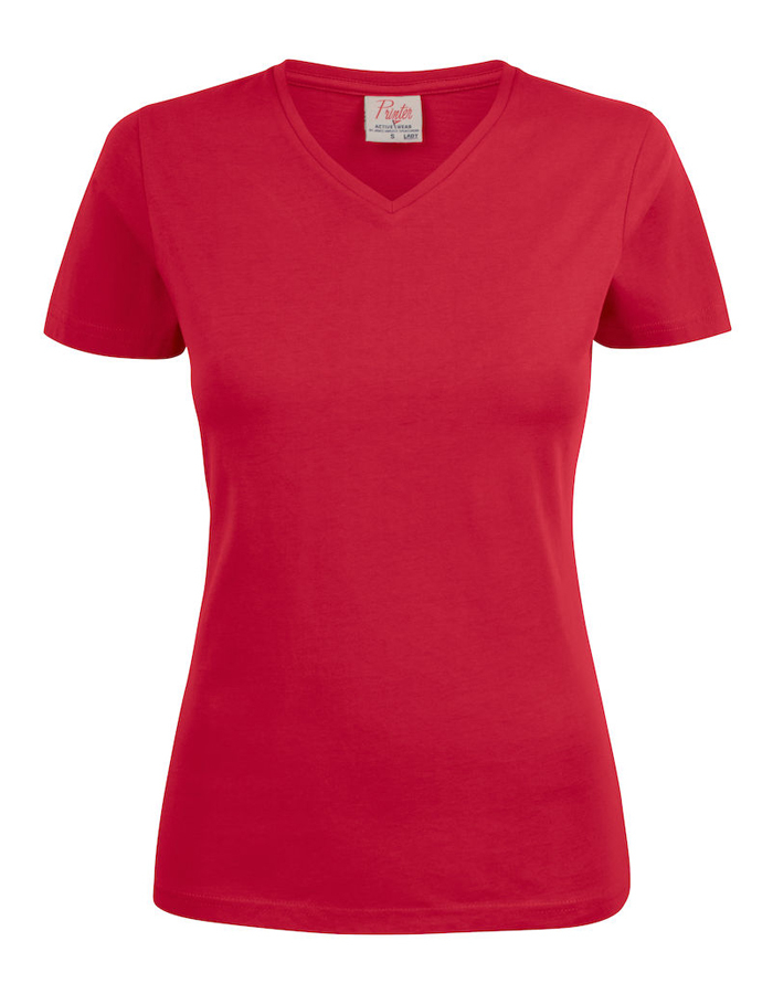 Printer Ladies V-Neck T-Shirt HEAVY