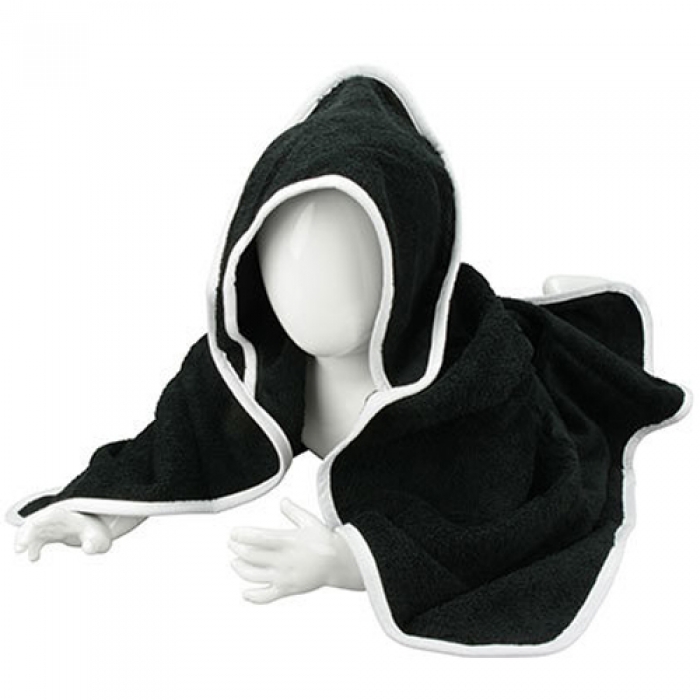 ARTG Kapuzenhandtuch (Black-Black-White)