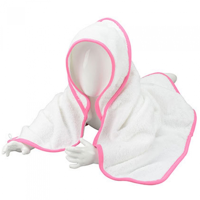 ARTG Kapuzenhandtuch (White-White-Pink)
