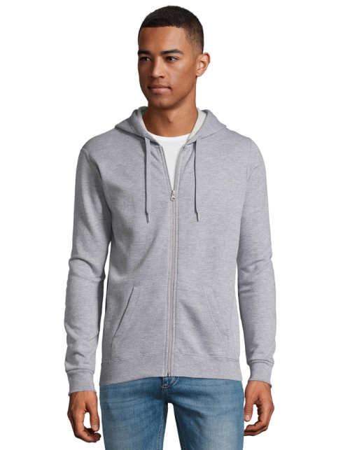 SOLS Mens Hoodiejacke STONE (XS - 3XL)