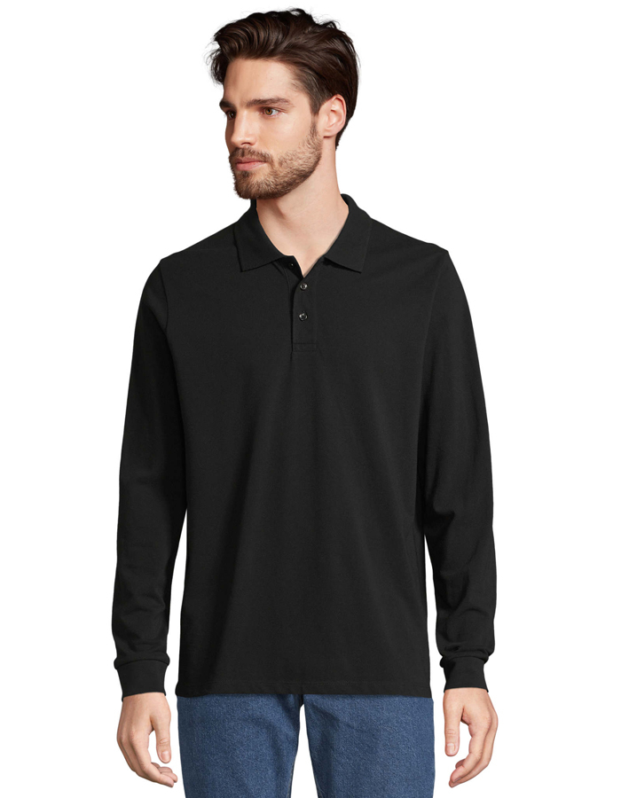SOLS Mens Langarm-Poloshirt POLYCOTTON (4XL)