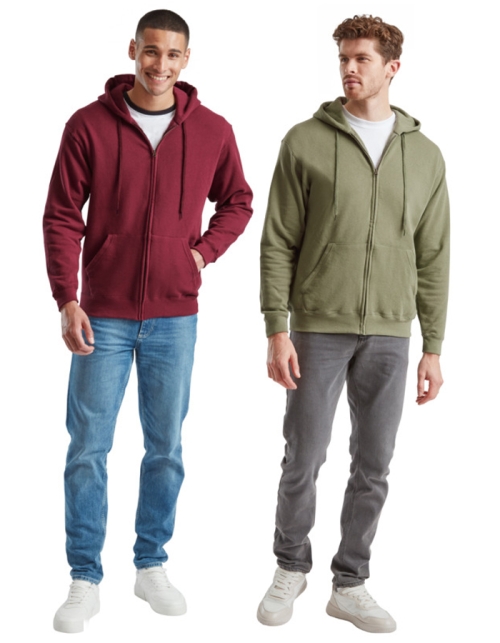 Fruit of the Loom Mens Hoodiejacke CLASSIC. (S - XXL)