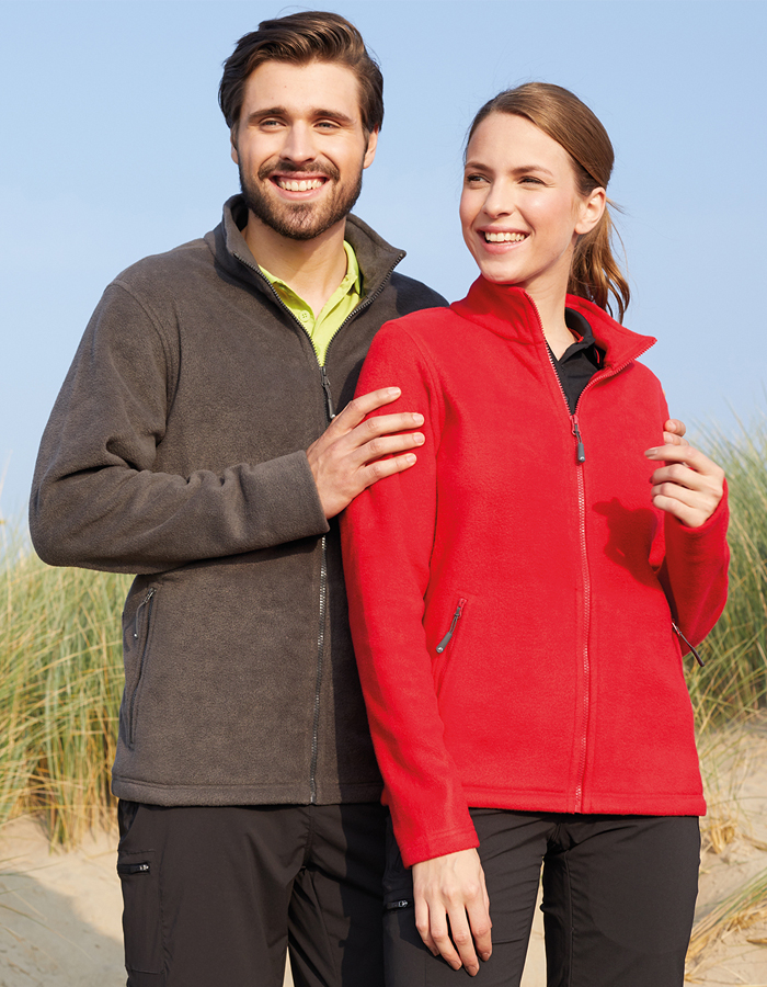 JAMES&NICHOLSON Mens Microfleece Jacke (S - 4XL)