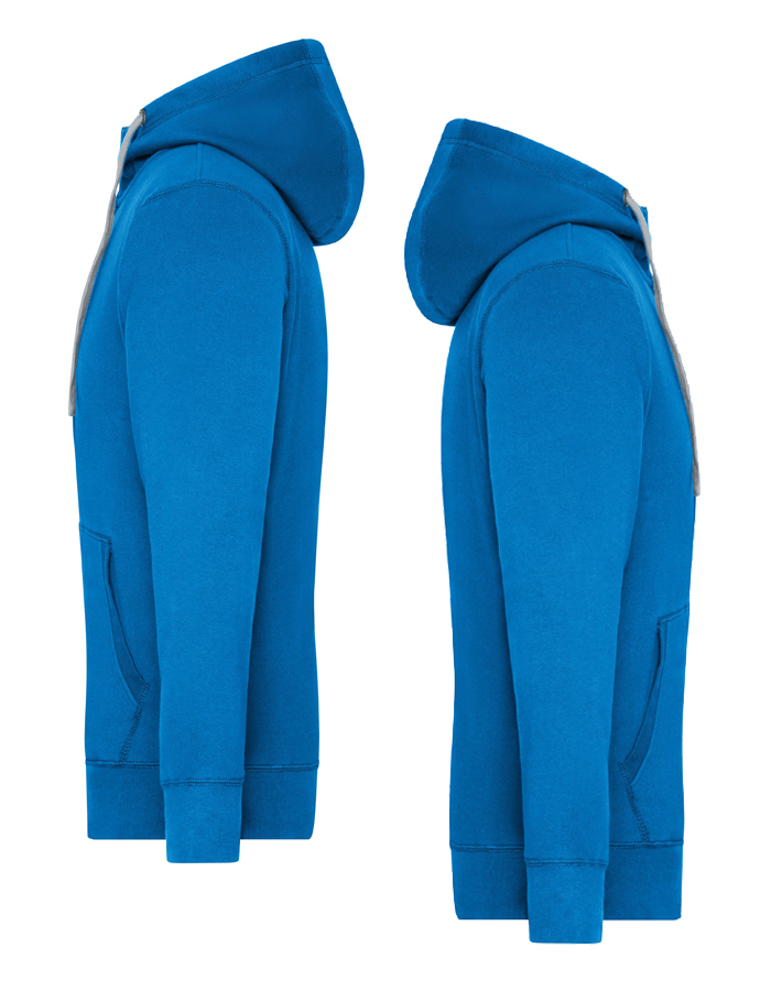 JAMES&NICHOLSON Mens Hoodiejacke LIFESTYLE (S - 3XL)