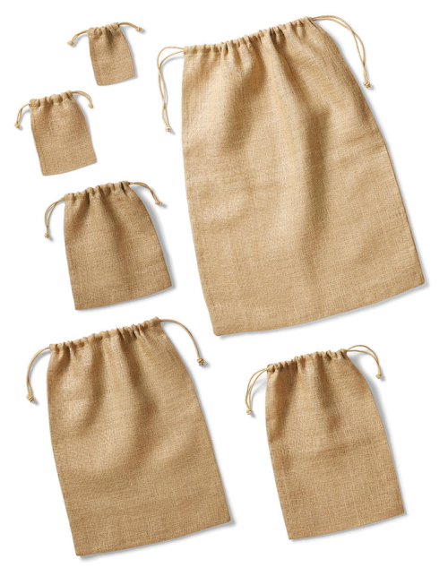 WESTFORD MILL Jute Zuziehbeutel (6 Grössen)