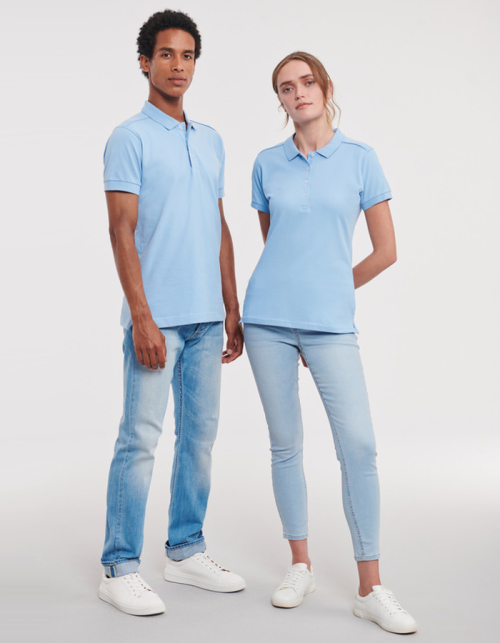 Russell Mens Poloshirt FITTED STRETCH (S - 3XL)