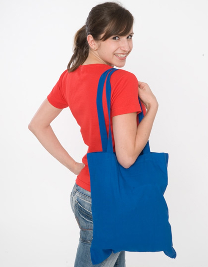 Baumwolltasche mit langem Henkel