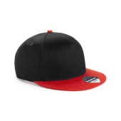 1/2 PREIS: BEECHFIELD 5 Panel Cap Youth Size (Black-Bright Red)