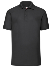 1/4 PREIS: Fruit of the Loom Mens Poloshirt PIQUE. 65/35 (Black/5XL)