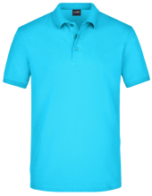 1/2 PREIS: JAMES&NICHOLSON Mens Poloshirt ELASTIC (Turquoise/XXL)