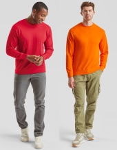 Fruit of the Loom Mens Sweatshirt LIGHTWEIGHT (Set-in-Sweat) (S - XXL)