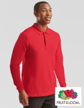 Fruit of the Loom Mens Langarm Poloshirt PREMIUM (S - 3XL)