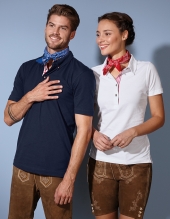 JAMES&NICHOLSON Mens Kontrast-Poloshirt TRADITIONAL (S - 3XL)